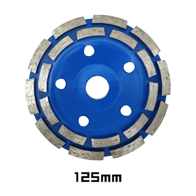 Uma fileira dobro azul de 5 polegadas que mói Diamond Cup Wheel Sintered