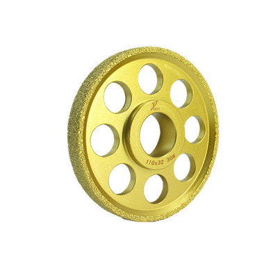 espessura de aço 30mm da matriz da roda de moedura do metal dourado de 110mm